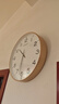 康巴丝（Compas）挂钟客厅钟表 简约石英钟表挂墙时钟 3294A 金色 实拍图