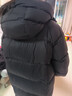 坦博尔【爆款】高充绒量连帽羽绒服女中长款加厚保暖冬天外套TBF530780D 黑色 2XL (180) 实拍图