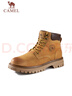 骆驼（CAMEL）王俊凯同款冬加绒户外工装马丁大黄靴男 G122W7757TR 金黄 43 实拍图