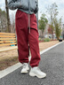 都市丽人加绒加厚裤子女冬季2026新款休闲运动束脚红色卫裤马年本命年衣服 实拍图