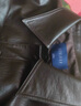 三彩2025秋季新款PU皮衣外套翻领宽松落肩袖上衣开衫皮夹克M 咖啡色 XL 170/92A 实拍图