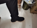 海澜之家（HLA）马丁靴男士户外复古休闲秋冬工装鞋子男HAAGZM4AB20408 黑色43 实拍图