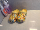 巴布豆（BOBDOG）儿童拖鞋男女童宝宝凉鞋室内外软底洞洞鞋 黄色 160码 实拍图