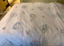 蕉趣（BANANA TRIP）一次性四件套加厚双人床单被套枕套旅行酒店隔脏床上用品印花套装 实拍图