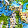 3D凹凸立体中国世界地形图套装共两册（中国地形图+世界地形图）4开 实拍图