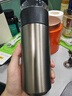 京东京造保温杯【茶水分离】男女大容量316L不锈钢泡茶水杯子金属灰500ml 实拍图