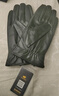 美洲野牛真皮手套男士棉羊皮手套触屏男长款冬季保暖防风骑行新年礼物男 黑色 L 实拍图