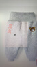 婴儿冬季加绒大PP裤男保暖长裤宝宝加厚裤子女哈伦裤幼儿秋冬棉裤 浅灰色 80cm 实拍图