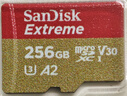闪迪（SanDisk）256GB TF(MicroSD)内存卡 4K极速金卡A2 V30 U3行车记录仪 运动相机无人机 监控存储卡 读190MB/s 实拍图