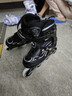 小状元 溜冰鞋成人轮滑鞋儿童可调码男女加厚合金支架旱冰鞋黑L码 实拍图