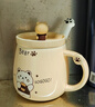 品喻（PINYU）杯子陶瓷马克杯咖啡杯高颜值带盖勺创意水杯茶杯男女家居馆卡通熊 实拍图