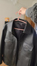 劲霸男装（K-Boxing）【绵羊皮】劲霸男装秋冬时尚胸前袋真皮皮衣NPLN3351 黑色 XL 晒单实拍图