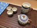 京东京造整套茶具 青花汝窑功夫茶具套装青花缠枝莲19件套家用茶具 实拍图