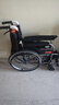 鱼跃(yuwell)手动轮椅车H062C铝合金免充气减震轻便手动可折叠老人 实拍图