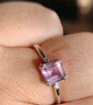 JOLEE紫水晶戒指女S925银均码彩色宝石指环首饰品送女生礼物一物一证 实拍图