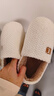 京东京造【厚底防滑】棉拖鞋女秋冬拖鞋室内居家毛拖保暖全包冬日白40-41 实拍图