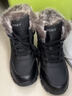 全洲狼 雪地靴男冬季新款东北棉鞋男大码抗寒防水加绒保暖轻便防滑靴子 黑色棉鞋-升级版 加绒 42 (260mm) 实拍图