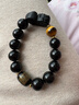 石传百世天然黑曜石手链男士手串招财貔貅转运珠佛珠护身符本命年礼物 实拍图