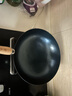 章丘铁锅正宗手工锻打铁锅无涂层物理不粘锅炒锅老式家用炒菜锅厨具轻音 2.0标准版古法烤蓝 32cm 实拍图