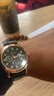 【网红爆款】商务腕表石英运动表休闲皮带男女手表 黑色 实拍图