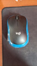罗技（Logitech）M185鼠标 无线鼠标 办公鼠标 对称鼠标 黑色蓝边 带无线2.4G接收器 实拍图