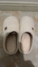 京东京造【厚底防滑】棉拖鞋女秋冬拖鞋室内居家毛拖保暖半包冬日白38-39 实拍图