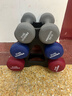 PROIRON普力艾 浸塑哑铃男士家用健身纯铁哑铃套装亚铃酒红色 8kg*2 实拍图