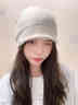 恒源祥纯羊毛百搭卷边针织帽子女秋冬保暖护耳大头围双层加厚毛线包头帽 卡其色（颜色偏深）【百搭堆堆帽】 双层加厚 均码 实拍图
