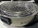 原始人围炉煮茶电碳两用电炉烤火炉套装器具全套电烧烤炉家用围聚烤肉炉 室内推荐-奶油白【烤网款】 实拍图
