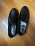 蜻蜓牌【100%全牛皮】男士皮鞋商务休闲真皮防滑软底软面中老年爸爸鞋真皮透气套脚舒适耐磨真皮百搭鞋子 黑色 39 实拍图