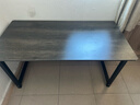 汤能优品电脑桌台式书房办公学习桌家用书桌简约写字桌卧室电竞游戏桌子 灰橡木色140*70CM【40MM钢管】 实拍图