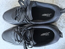 特步男子跑步鞋运动鞋轻便减震防泼水革面跑鞋黑色 实拍图