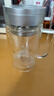 富光健牌双层玻璃杯支持团购定制茶杯办公杯带把 大容量男女水杯子 实拍图