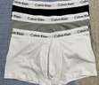 Calvin KleinCK 男士平角内裤套装套盒 3条装 送男友礼物 U2664G 998黑白灰 L 实拍图