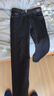 皮尔卡丹（pierre cardin）加绒加厚牛仔裤男直筒修身冬季潮流男裤青年长裤休闲221100黑色33 实拍图