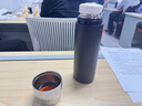 京东京造 保温杯 男士女户外大容量闷茶焖泡水杯子 316不锈钢黑色500ml 实拍图