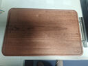 双枪乌金檀木整木菜板 百年龄砧板家用切菜案板抗菌实木菜板45*30*2.5 实拍图