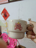 网红猫可爱创意优雅叠叠卡通马克杯早餐杯学生情侣杯少女心大容量 奶白海狸 280ML 1个 实拍图