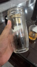 希乐玻璃杯双层玻璃水杯高颜值男士商务办公茶水分离杯便携泡茶杯子 实拍图
