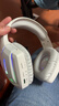 适用华硕天选耳机头戴式无线蓝牙耳机天选6pro/5/4笔记本手机平板 浅灰色-带麦克风【带光效】 手机/平板/笔记本可用 实拍图
