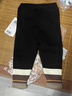 巴拉巴拉童装儿童长裤女童打底裤加绒秋冬裤子时尚撞色休闲裤百搭 黑色90001 110 实拍图