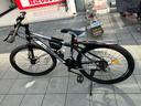 金武端自行车成人山地车公路赛车单车骑行变速超轻越野中学生初中青少年 顶配版-辐条轮-黑白色 26寸24速 实拍图