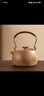 瓷牌茗茶具（cipaiming teaset）茶壶粗陶烧水壶户外酒精炉煮茶壶陶瓷围炉煮茶茶具套装 粗陶条纹古鸣壶 实拍图