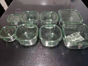怡万家（iwaki）饭盒可微波炉加热保鲜盒冰箱收纳盒玻璃饭盒学生上班族餐盒 【清新绿-礼盒装送人】8件套3.9L 实拍图
