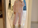 全棉时代新品睡衣【里外100%棉空气褶皱纱夹棉蓄暖不闷】男女士家居服套装 实拍图