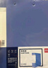 得力(deli)A4带孔文件夹 3寸背宽加厚型欧式75mm快劳夹 6个装 蓝色33180 实拍图