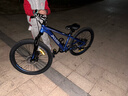 喜德盛（xds）青少年自行车小王子铝合金车架机械碟刹避震前叉7速变速 蓝/银 24寸轮径（身高135-150cm） 实拍图