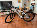 喜德盛（xds）山地自行车黑客350/旭日310 X6铝合金车架21速变速机械碟刹 黑客350白灰色15.5寸（25款） 实拍图