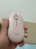 罗技（Logitech）时尚系列 PEBBLE鼠标 无线蓝牙鼠标 办公静音鼠标 女性鼠标对称鼠标 鹅卵石造型 玫瑰粉 实拍图