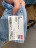 优衣库女装男装宽松廓形牛仔裤/弯刀镰刀裤子25秋冬新款479000 67 海蓝色 25 /160/64A 实拍图